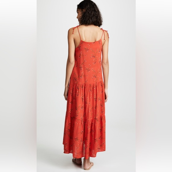 Kos Resort - Red Floral Sundress - Medium - Picture 3 of 11